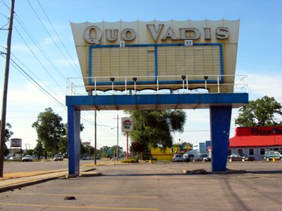 Quo Vadis Theatre - Marquee (newer photo)